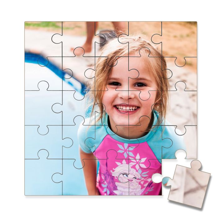 Carte anniversaire enfant façon puzzle à personnaliser avec