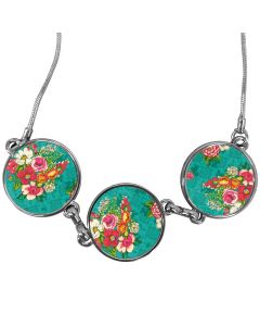 Pendentif 3 photos sur chaîne