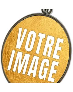 Pendentif photo oval avec chaine