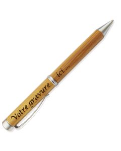 Stylo Gravé Bambou – Cadeau Personnalisé Naturel et Élégant