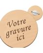 Badge gravé personnalisé rond -off