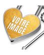 Cadenas photo cœur personnalisé - on