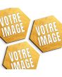 Cadres photo hexagone 3 pièces - over