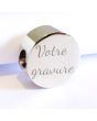 Charm gravé rond pour bracelet  - on