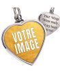 Collier coeur photo personnalisé - personnalisation