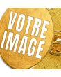 Épinglette ovale dorée - ON