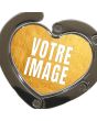 Accroche­-sac photo coeur - ON