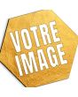 magnet photo personnalisé hexagonal - over