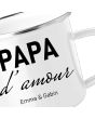 Mug personnalisé papa maman - on