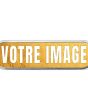 Badge personnalisé photo métallique 71 x 21 mm - votre image