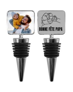 Bouchon de bouteille rectangulaire personnalisé photo