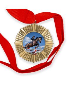 Médaille personnalisée photo Or - on