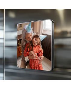 Magnet photo carré métallique 55 mm