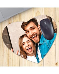 Tapis de souris photo coeur 5mm