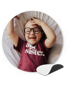 Tapis de souris personnalisé rond de 20 cm