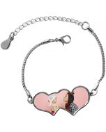 Bracelet double coeur - off