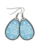 Boucles d'oreilles photo gouttes d'eau