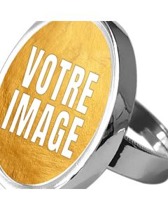 Bague photo ronde ajustable