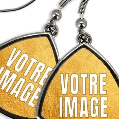 Boucles oreilles photo triangles