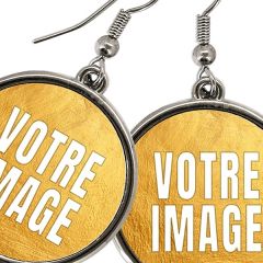 Boucles oreilles photo pendantes