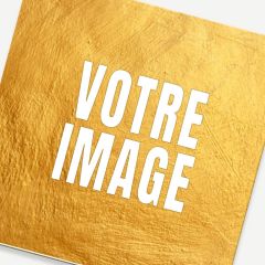 Sous-verre photo carré en MDF et liège