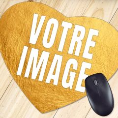 Tapis de souris photo coeur 2mm