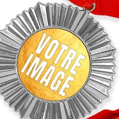 Médaille personnalisée photo Argent