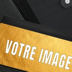 Portefeuille photo cuir 17,5 x 10,5 cm