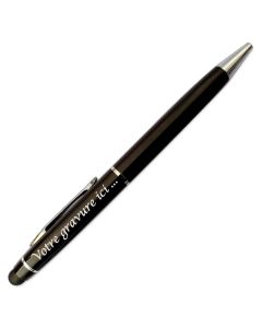 Stylo gravé noir