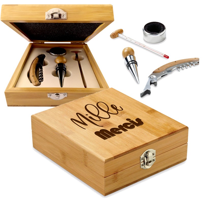 coffret sommelier cadeau personnalisé remerciement 
