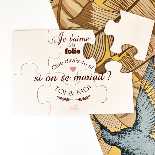 puzzle photo personnalise demande en mariage cadeau